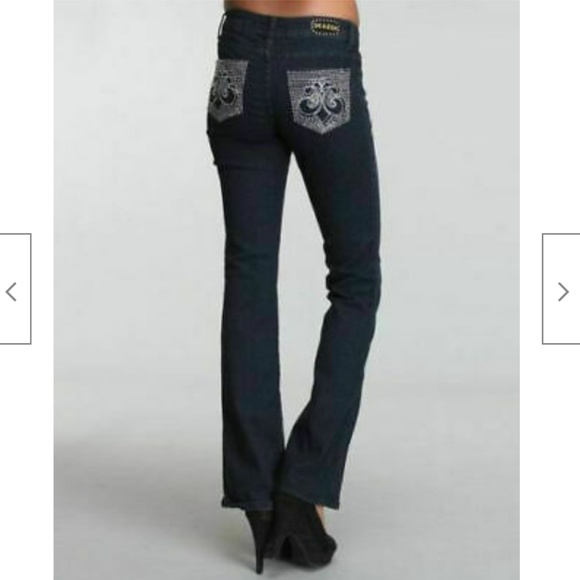 NEW Dereon Beyonce Y2K Fleur Stud Rhinestone STRETCH Jeans 20 PLUS SIZE - Picture 5 of 16